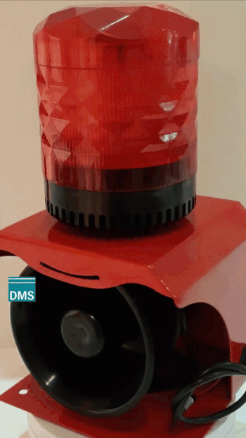 ไฟสัญญาณพร้อมไซเรน LED ไดมอนด์ ขนาดใหญ่ - DMS Smart